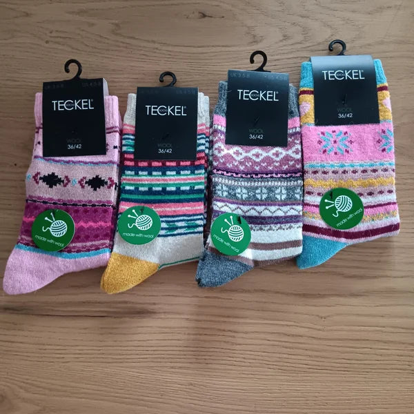 Teckel Dames Socken Wolmix 1-Pack Grote 36/42